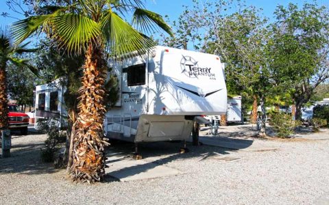 RV site at San Bernardino RV Park