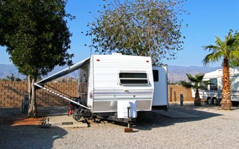 RV site at San Bernardino RV Park